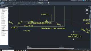 AutoCAD Civil 3D  Subassembly for Basic Rail Track [upl. by Bathsheeb]