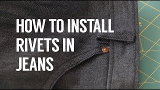 How To Install Rivets in Jeans [upl. by Arorua985]