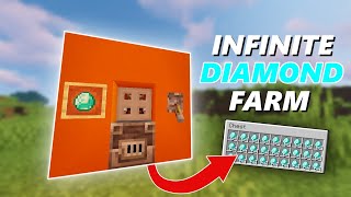 Minecrafts new Infinite DIAMOND FARM  119120  JavaBedrock [upl. by Aimit]