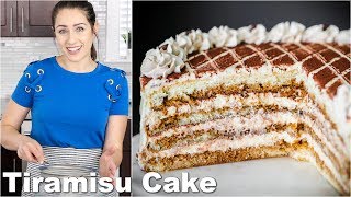 Tiramisu Cake Recipe  Italian Dessert [upl. by Idden]