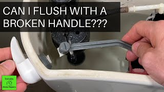 How To Replace A Broken Toilet Handle  Lever [upl. by Caravette]