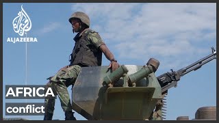 Rwanda Mozambique forces pursue rebels after port city recaptured [upl. by Ewnihc123]