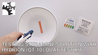 Hydrion QT10 Quat Test Kit [upl. by Heidie]