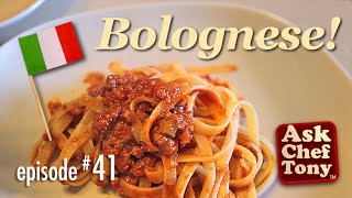 Bolognese Sauce Recipe How to Make this Famous Italian Meat Ragu  Chef Tonys Authentic Technique [upl. by Martguerita]