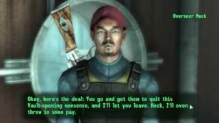 Fallout 3  Meeting and Killing Overseer Allen Mack [upl. by Scheer]