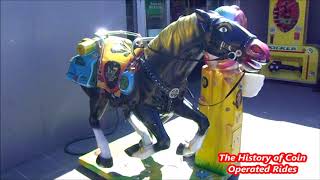 1990s Coin Operated Horse Kiddie Ride  Pony Express Broken [upl. by Avert35]