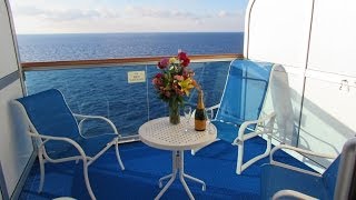 Ruby Princess Balcony Cabin C726 Caribe Deck 10 Tour [upl. by Jilli]