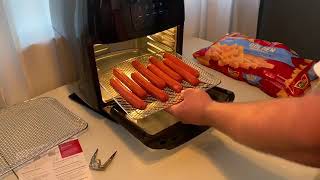 Air Fryer Multifunction Chefman  Hotdogs amp French Fries [upl. by Cristoforo]