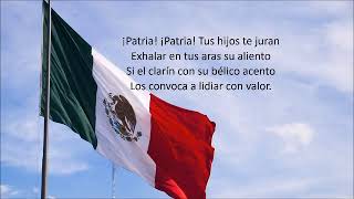 Himno nacional mexicano 2 estrofas con letra [upl. by Felipa]