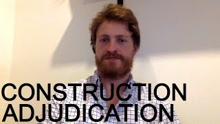 CONSTRUCTION ADJUDICATION [upl. by Silvester]