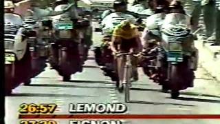 1989 Tour de France Final Time Trial  LONG VERSION  Greg Lemond  Laurent Fignon [upl. by Aisekal]