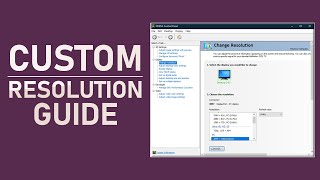 NVIDIA Control Panel  How To Create A Custom Resolution [upl. by Niran221]