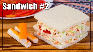 ✅ Receta SANDWICH PALITO de CANGREJO ► Recetas de cocina para cenar [upl. by Htilil]