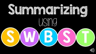 Summarizing using SWBST [upl. by Airotnahs]