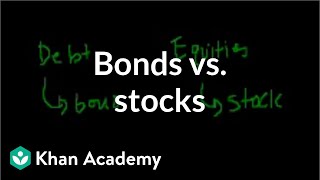 Bonds vs stocks  Stocks and bonds  Finance amp Capital Markets  Khan Academy [upl. by Gibbs]