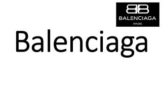 How to Pronounce Balenciaga CORRECTLY [upl. by Tibbetts]