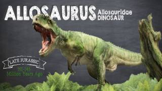 Allosaurus Facts A Dinosaur Facts video about Allosaurus the king of the Jurassic period [upl. by Shifra]