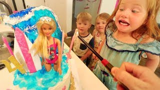 ADLEYS 4th BIRTHDAY Ultimate Family Party with Cake and Presents [upl. by Neehahs567]