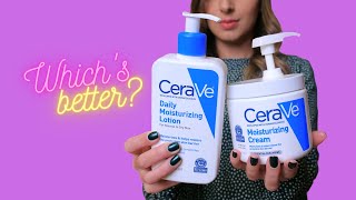 CERAVE MOISTURIZER 💦 LOTION or CREAM Which’s Better [upl. by Refinnej]