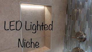 How to make a Lighted LED Tile Niche [upl. by Farro]