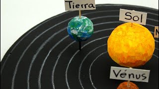 Cómo hacer el sistema solar muy fácil  how to make the solar system [upl. by Yenreit]