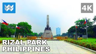 4K Exploring Rizal Park Luneta in Manila Philippines 🇵🇭 Walking Tour Vlog amp Travel Guide [upl. by Eiramrebma]