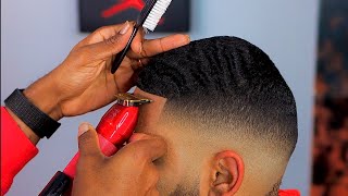 Mid Fade Haircut  Blurriest Fade EVER  ELITE 180 WAVES  How To [upl. by Valora108]