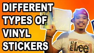 DIFFERENT TYPES OF VINYL STICKERS  HOW TO PRINT SOLID BLACK STICKER  Marlon Ubaldo [upl. by Child]