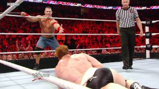 Raw  John Cena amp Sheamus vs Christian amp Mark Henry [upl. by Bowrah]