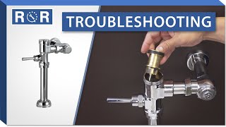 Troubleshooting an American Standard Manual Flushometer  Repair and Replace [upl. by Nodnart]