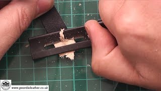 17 Skiving Leather  Leatherwork For Beginners [upl. by Einnoc]