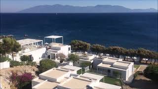 Dimitra Beach Resort  SPA HOTEL overlooking the Aegean Sea  Agios Fokas Kos Greece [upl. by Nivert]