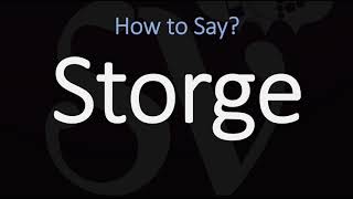 How to Pronounce Storge CORRECTLY LOVE Meaning amp Pronunciation [upl. by Ahsilla]