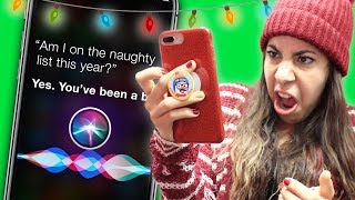 NEVER Ask Siri These Christmas Questions Naughty or Nice [upl. by Nywled313]