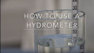 How to use a Hydrometer [upl. by Marillin]