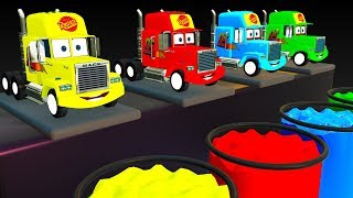 Colors With Mack Truck Cars Street Vehicles Changing Colours for Kids Videos [upl. by Anead]