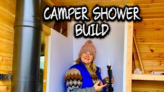 How To build a shower in a RV campervan conversion [upl. by Ahtanaram]