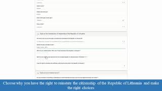 MIGRIS Filling application for reinstatement of citizenship of the Republic of Lithuania [upl. by Oilasor459]