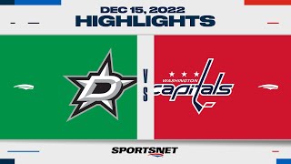 NHL Highlights  Stars vs Capitals  December 15 2022 [upl. by Hauck]