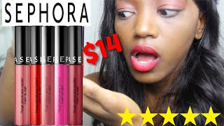 5 Best Sephora Cream Lip Stains for Dark Skin Girls  Lip Swatches amp Review [upl. by Danie]