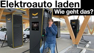 Elektroauto laden Wie geht das Ladesäule benutzen [upl. by Jurdi]