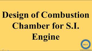 Design of Combustion Chamber For SI Engine [upl. by Caniff117]