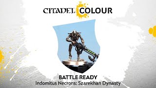 How to Paint Battle Ready Indomitus Necrons – Szarekhan Dynasty [upl. by Idalina]