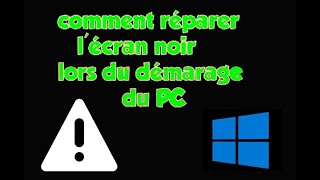 Comment résoudre le problème du PC qui démarre mais lécran reste noir [upl. by Erreip]