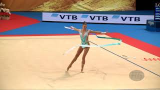 SOLDATOVA Aleksandra RUS  2018 Rhythmic Worlds Sofia BUL  Qualifications Ribbon [upl. by Gulgee424]