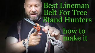 My Custom Linemans Belt For Tree Stand Hunters [upl. by Ali]