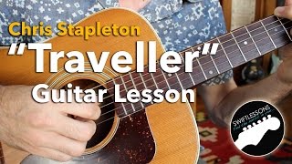 Chris Stapleton quotTravellerquot Acoustic Finger Picking Guitar Lesson [upl. by Griffy644]