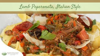 Lamb Peperonata Italian Style  Recipe [upl. by Imef]