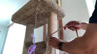 My cat tree repair without tools or glue [upl. by Shaper]