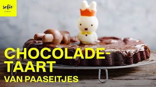 Makkelijke chocolade taart van paaseitjes 🎂🐰  Sofie Dumont [upl. by Nylasor]